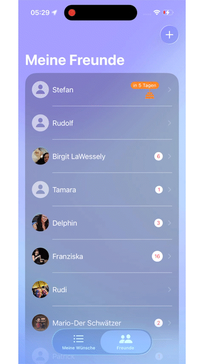 Wunschlist reservieren